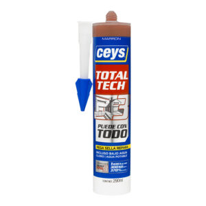 Sellador elástico CEYS TOTAL-TECH marrón  290 ml