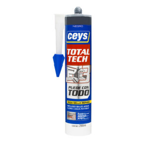 Sellador elástico CEYS TOTAL-TECH negro 290 ml