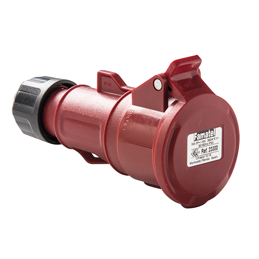 Base enchufe FAMATEL industrial 3P+N+T 16A 380/415V