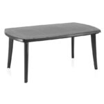 Mesa de resina Atlantic antracita