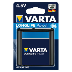 Pila alcalina 3LR12 (4,5V) Blíster VARTA Longlive Power. (Envase completo)