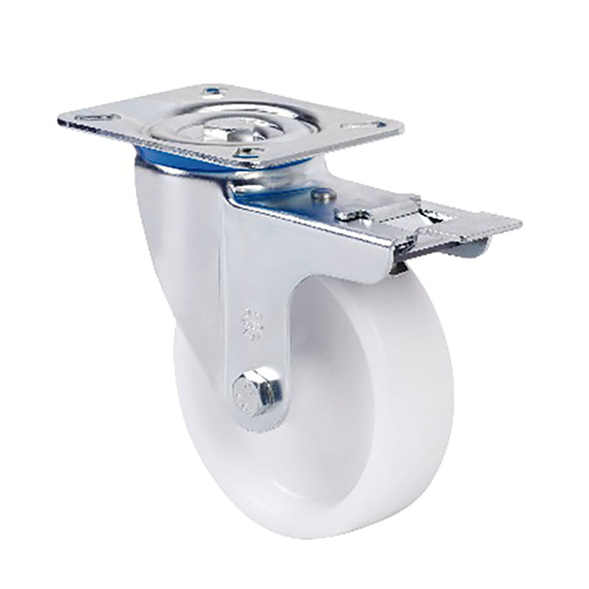 Rueda semi-industrial ALEX serie ZV-UT pletina giratoria Con freno - Imagen 2