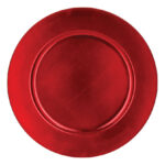 Bajo plato ø 33 cm rojo