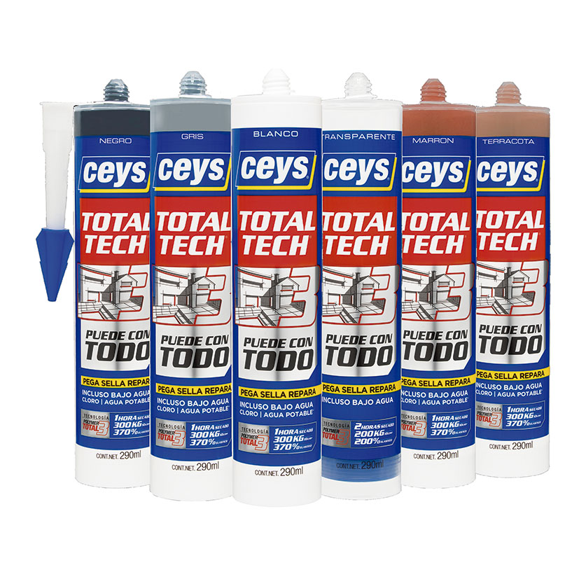 Sellador elástico CEYS TOTAL-TECH 290 ml - Imagen 2