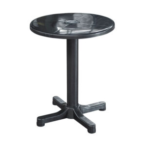 Mesa de resina redonda ø 60 cm antracita