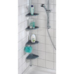 Rinconera ducha telescópica WENKO Easy plata