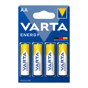 Pila alcalina AA (LR06) Blíster 4 pilas VARTA Energy (Envase completo)