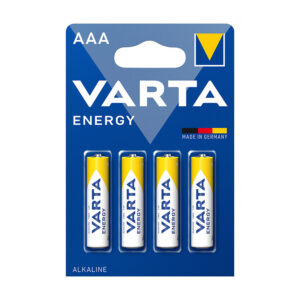 Pila alcalina AAA (LR03) Blíster 4 pilas VARTA Energy (Envase completo)