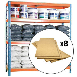 Estantería carga HABITEX Mega 45 . 4 bandejas madera (Paquete 1)