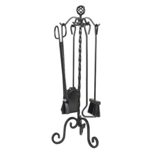 Juego de 4 accesorios FLORES CORTÉS chimenea Gaudí
