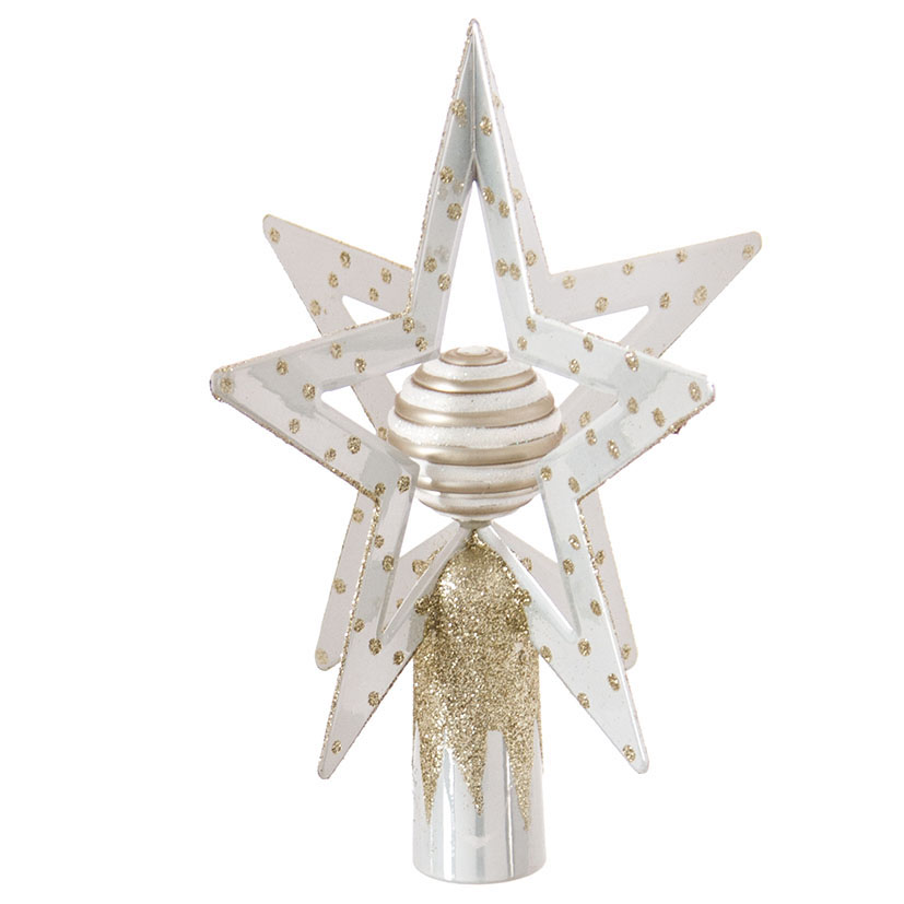 Estrella árbol navidad Blanca - Imagen 2