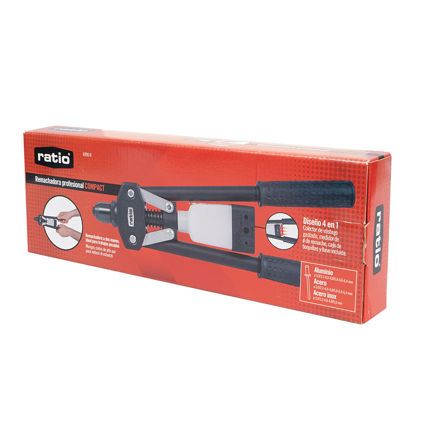 Remachadora profesional dos manos RATIO Compact 6990 - Imagen 3