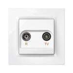 Toma TV final empotrable SIMON S10 Blanco