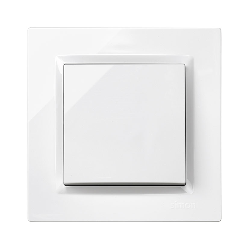 Pulsador empotrable SIMON S10 Blanco