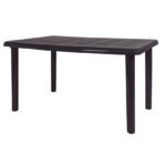 Mesa de resina rectangular RESOL Olot Gris volcánico