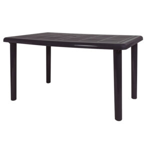 Mesa de resina rectangular RESOL Olot Gris volcánico