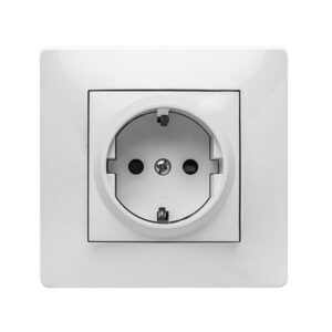 Base enchufe de empotrar FAMATEL Habitat 15 blanco