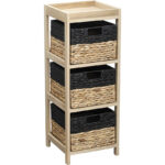 Mueble auxiliar 3 cestas 30x30xh.79,5 cm