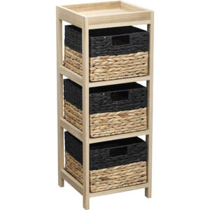 Mueble auxiliar 3 cestas 30x30xh.79,5 cm