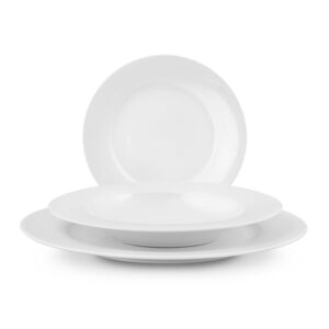 Plato llano porcelana PENGO New Bone China. (Envase completo)