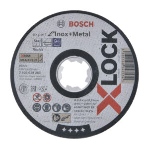 Disco corte inox metal BOSCH X-lock Expert. (Envase Completo)
