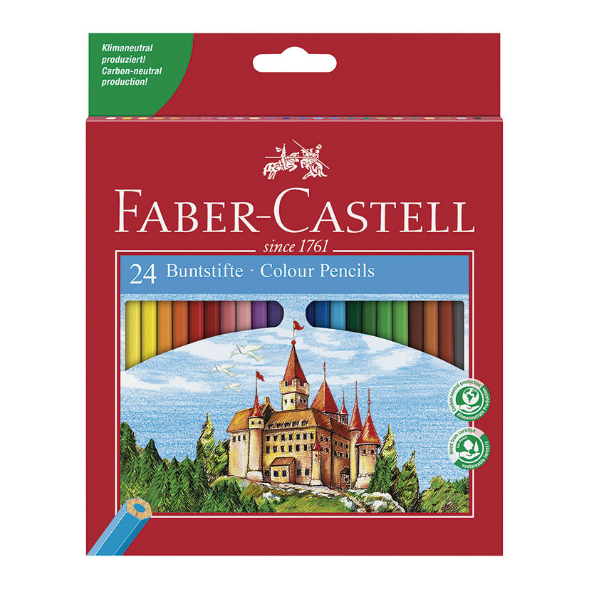 Caja 24 lápices colores FABER CASTELL