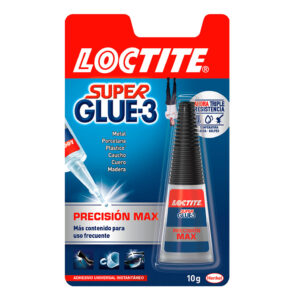 Loctite Super Glue 3 Precisión Max Adhesivo instantáneo boquilla extra larga 10 gr
