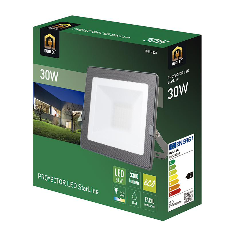 Foco proyector exterior LED DUOLEC Star Line 4000K 30W 3300 Lm - Imagen 4