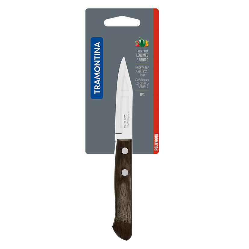Cuchillo mondador TRAMONTINA Polywood 8 cm - Imagen 3