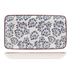 Fuente rectangular porcelana PENGO Seta. (Envase completo)