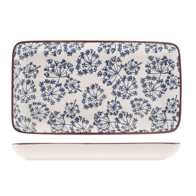 Fuente rectangular porcelana PENGO Seta. (Envase completo)