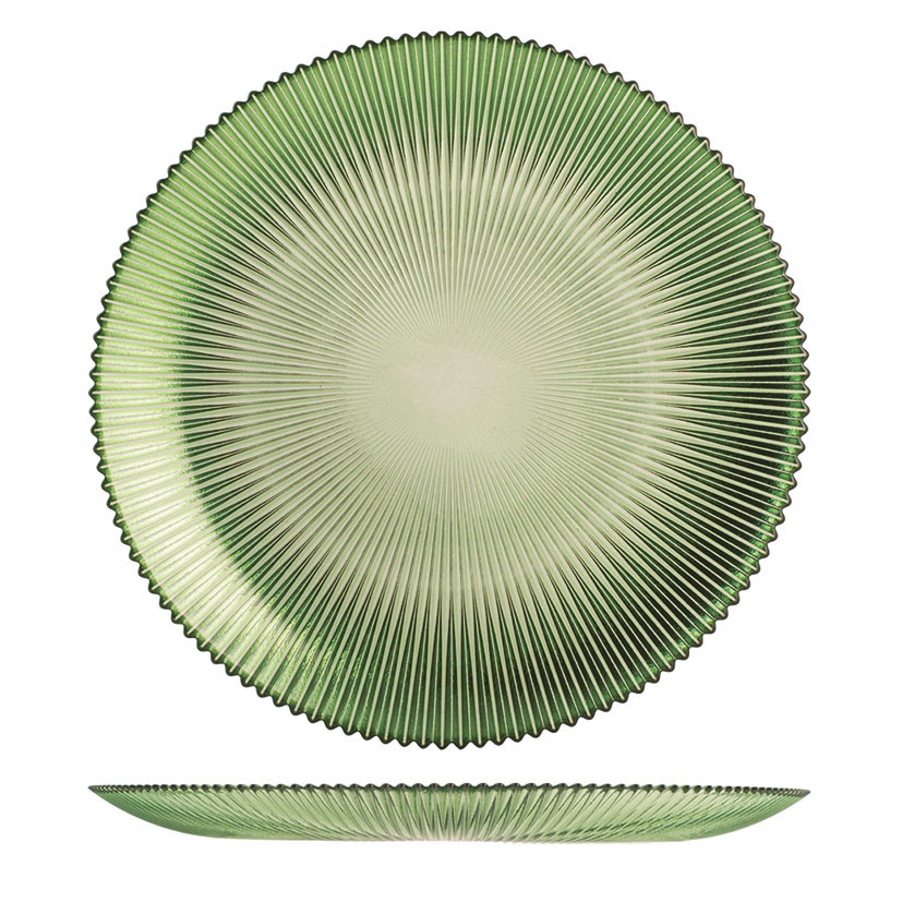 Plato llano 21 cm vajilla PENGO Groove. (Envase completo)