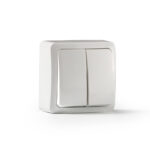 Doble interruptor superficie FAMATEL serie 7000