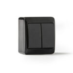 Doble interruptor estanco FAMATEL Pool 54 negro
