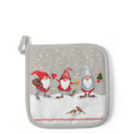 Agarrador cocina Navideño Serie Skating Dwarfs