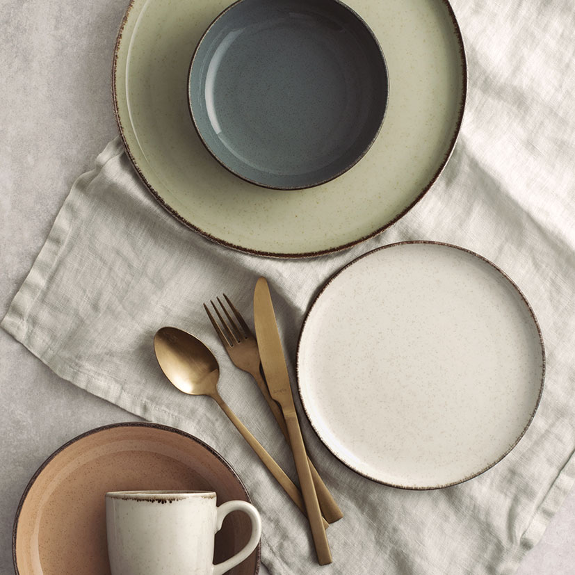 Plato llano porcelana PENGO Serie Pearl 4 unidades - Imagen 3