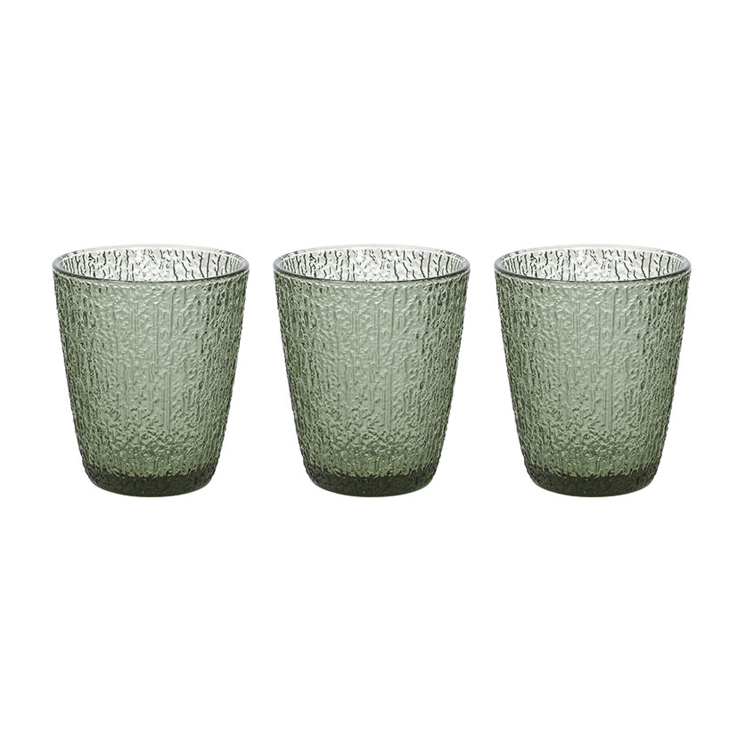 Vaso TOGNANA Davor verde Pack 3 Uds. (Envase completo)