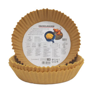 Molde papel redondo desechable FACKELMAN airfryer, 50 unidades