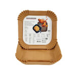 Molde papel cuadrado desechable FACKELMAN airfryer, 50 unidades