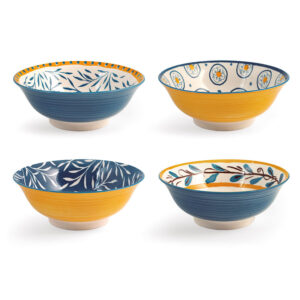 Bol porcelana surtido PENGO Salina 21 cm. (Envase completo)