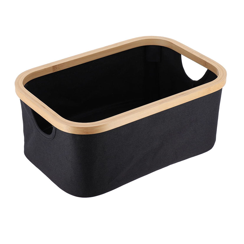 Cesta rectangular plegable baño TENDANCE Serie Bambú