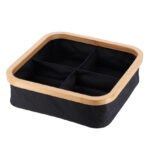 Cesta cuadrada plegable baño TENDANCE Serie Bambú