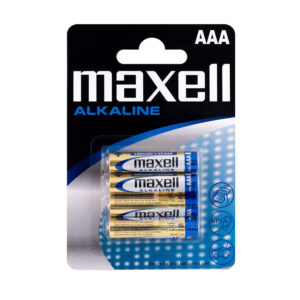 Pila alcalina AAA (LR03) Blíster 4 unid MAXELL (Envase completo)