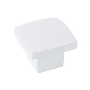 Pomo NESU modelo 28 blanco mate 25x25 mm