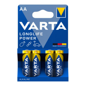 Pila alcalina AA (LR06) Blister 4 pilas VARTA Longlife (Envase completo)