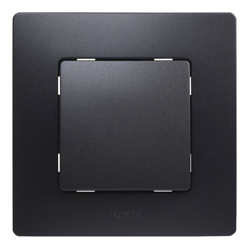 Conmutador de empotrar LEGRAND serie Niloé Negro