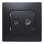 Toma TV-R/SAT terminal LEGRAND serie Niloé Negro
