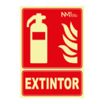 Señal extintor NMZ Clase B 210x300 mm