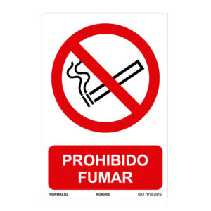 Señal de prohibición NMZ "PROHIBIDO FUMAR"
