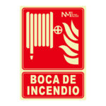 Señal boca incendios NMZ Clase B 210x300 mm